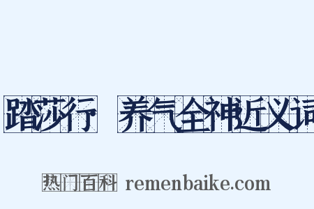 踏莎行·养气全神近义词是什么意思的图片